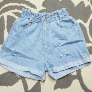 High Waisted Jean Shorts